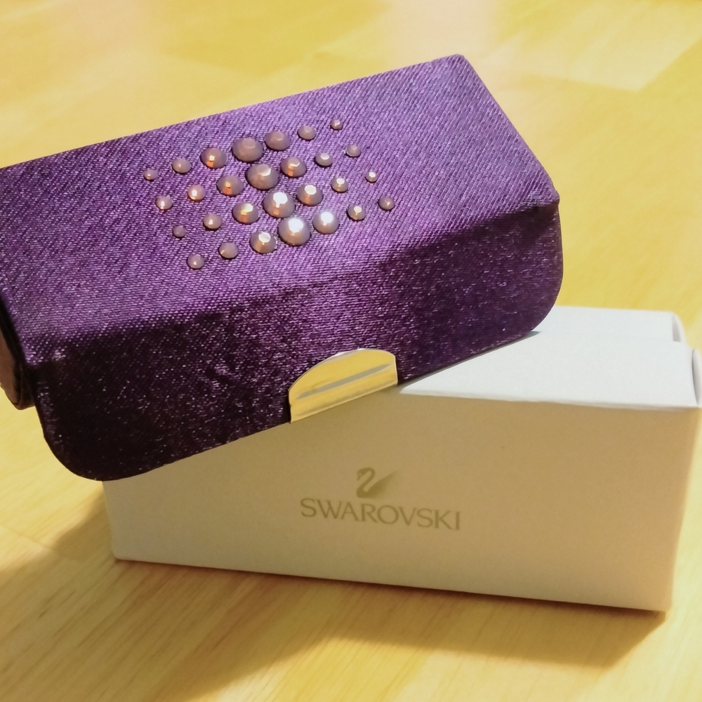 Swarovski crystal lipstick case